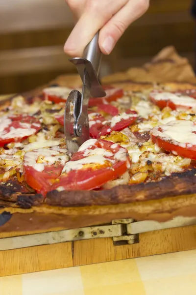 Delicious Paleo Pizza — Stock Photo, Image