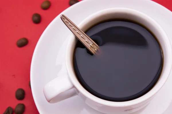 Tazza di caffè bianco — Foto Stock