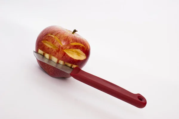 Manzana cara psicótica —  Fotos de Stock