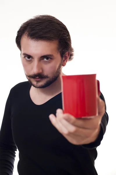 Man drinking coffee — Stock Photo, Image