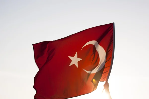 Türkische Flagge — Stockfoto