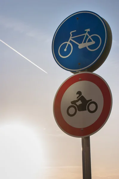 Bicycle allowed Sign — Stock Photo, Image