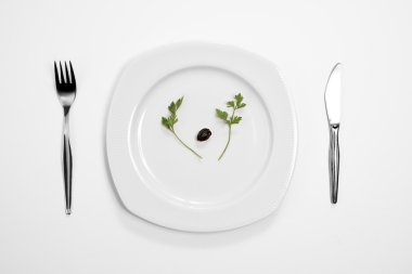 Tek Siyah Zeytin ve maydanoz