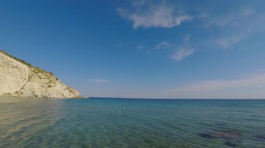 Kleopatra Sahili 'nin Cesme İzmir' deki manzara görüntüsü.