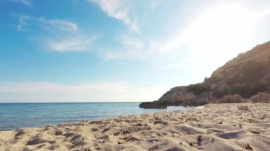 Kleopatra Sahili 'nin Cesme İzmir' deki manzara görüntüsü.