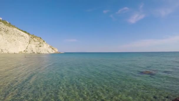 Tájkép Felvétel Kleopatra Beach Cesme Izmir Turkey — Stock videók