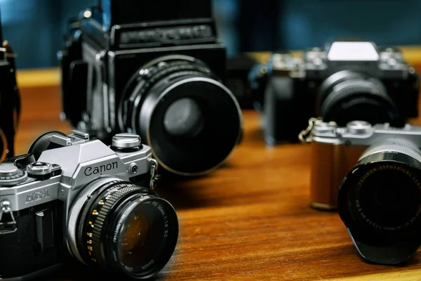 Izmir Türkei Juli 2021 Illustrative Nahaufnahme Der Analogen Filmkamera Canon — Stockfoto