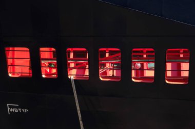 İstanbul, Türkiye 15 Temmuz 2021: Türkiye 'deki tersane çekiminde bir gemi inşaatı