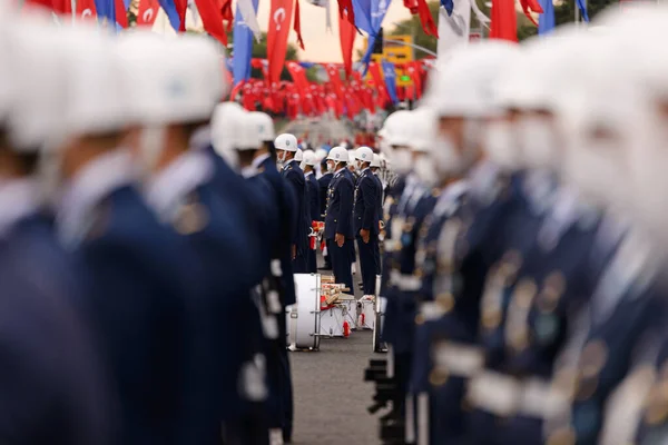 Istanbul Turkey October 2021 Student Police Team October Republic Day — Stock Photo, Image
