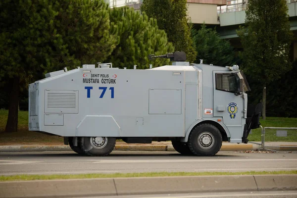 Istanbul Turkey October 2021 Police Riot Control Vehicle Just Case — Fotografia de Stock