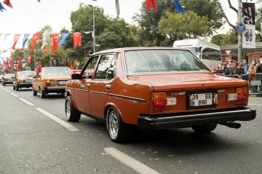 İstanbul, Türkiye - 29 Ekim 2021: Fiat mirafiori Murat 131 