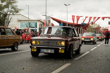 İstanbul, Türkiye - 29 Ekim 2021: 1980 Fiat Abarth 131 