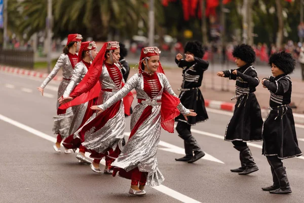 Istanbul Turkey October 2021 Youngs Performing Caucasian Folk Dance October — Stockfoto