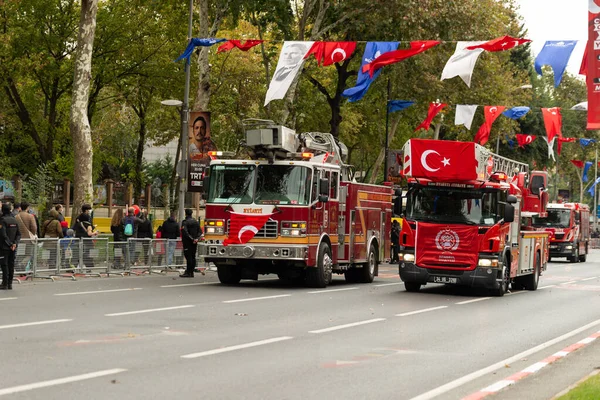 Istanbul Turecko Října 2021 Vintage Fire Truck New Model Fire — Stock fotografie
