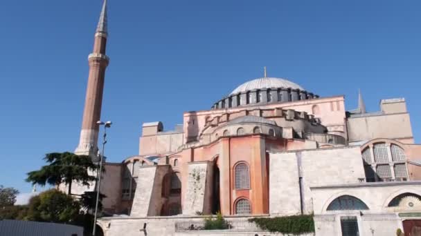 Istanbul Turquie Octobre 2021 Hagia Sophia Mosquée Istanbul Avec Des — Video