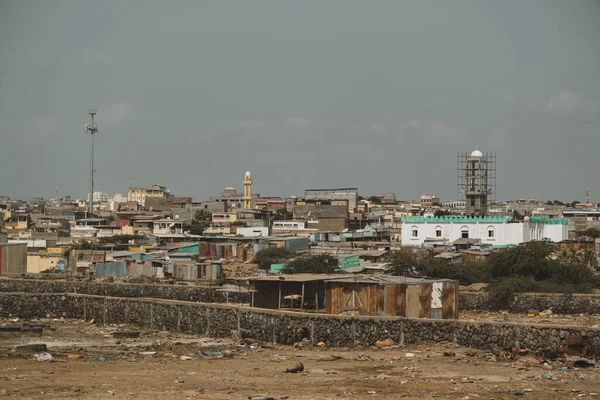 Una Pequeña Pobre Ciudad Yibuti Yibuti —  Fotos de Stock