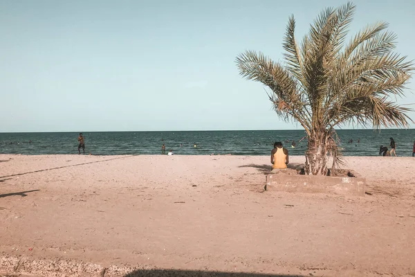 Djibouti Djibouti Mayo 2021 Siesta Plaga Beach Los Habitantes Djibouti — Foto de Stock