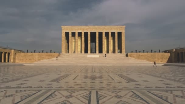 Ankara Turchia Novembre 2021 Vista Frontale Anitkabir Scatto Editoriale Ankara — Video Stock