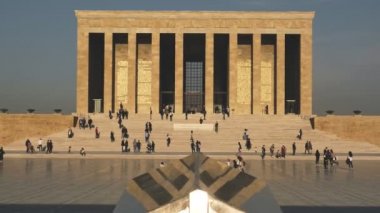 Ankara, Türkiye - 09 Kasım 2021: Anitkabir ve İsmet Inonu mozolesi. Ankara 'da editör fotoğrafı.