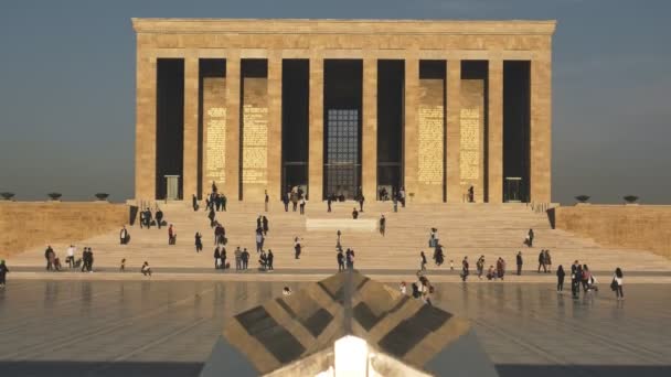Ankara Turquía Noviembre 2021 Imágenes Anitkabir Mausoleo Ismet Inonu Tiro — Vídeo de stock