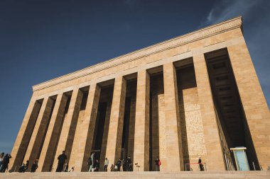 Ankara, Türkiye - 09 Kasım 2021: Anitkabir 'in yakın çekimi. Ankara 'da editör fotoğrafı.