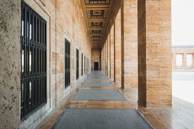 Ankara, Türkiye - 09 Kasım 2021: Anitkabir 'in giriş bölümü. Ankara 'da editör fotoğrafı.