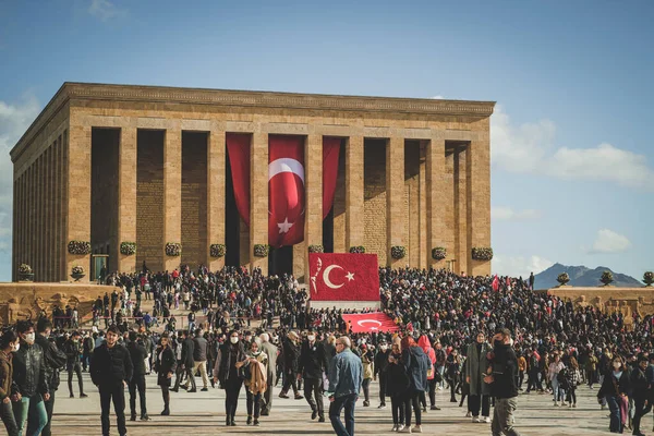 Ankara Turkey November 2021 Anitkabir Ceremony Ataturk Remembrance Day November — Stock Photo, Image