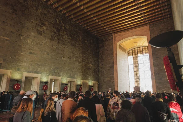 Ankara Turkey November 2021 Anitkabir Visitors November Editorial Shot Ankara — Stock Photo, Image