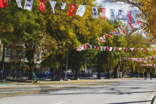 Ancara Turquia Novembro 2021 Ankara Genclik Street Que Foi Fechada — Fotografia de Stock