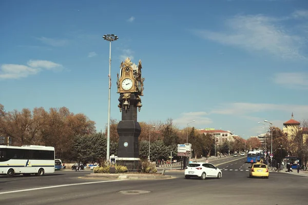 Ankara Turkey February 2022 Historical Clock Tower Ulus Ankara — Fotografia de Stock