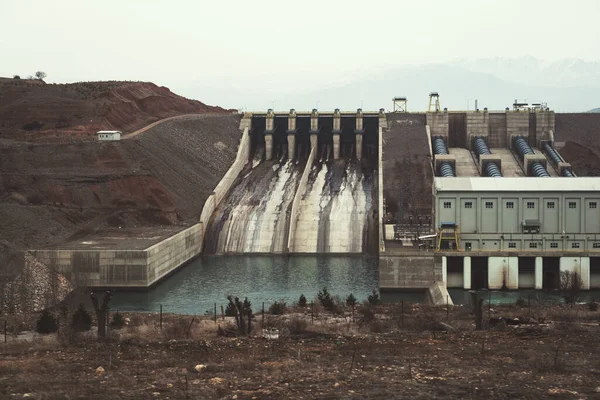 Erzincan Turkey February 2022 Bagitas Dam Firat Euphrates River — 图库照片