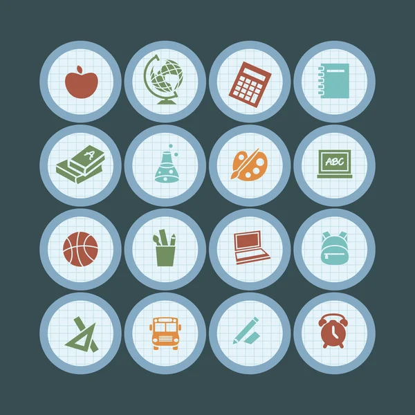 okul hazırlıkları - Icon set
