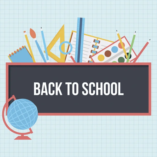 Back to school background — Stock Vector