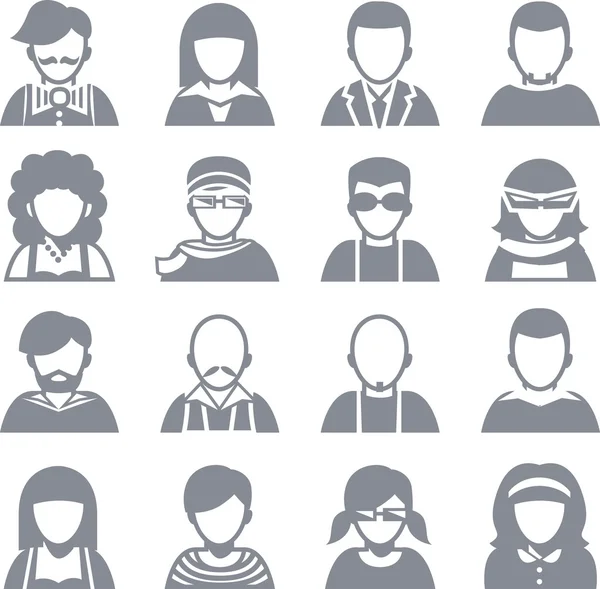 Conjunto de iconos Avatar — Vector de stock