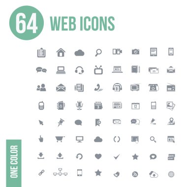 64 web Icons set