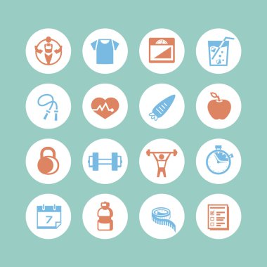 Fitness & Sağlık simgeler