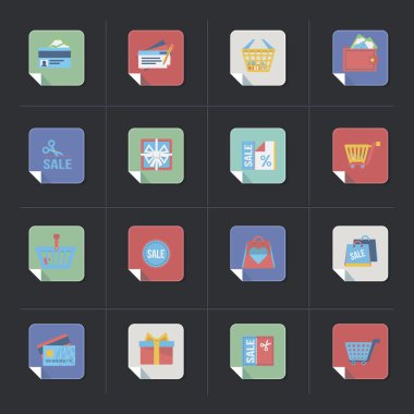 alışveriş Retro simgeleri