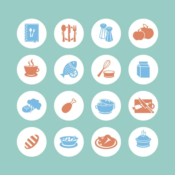 Iconos de alimentos — Vector de stock