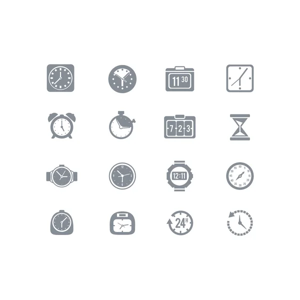 Saat ve saat Icon set
