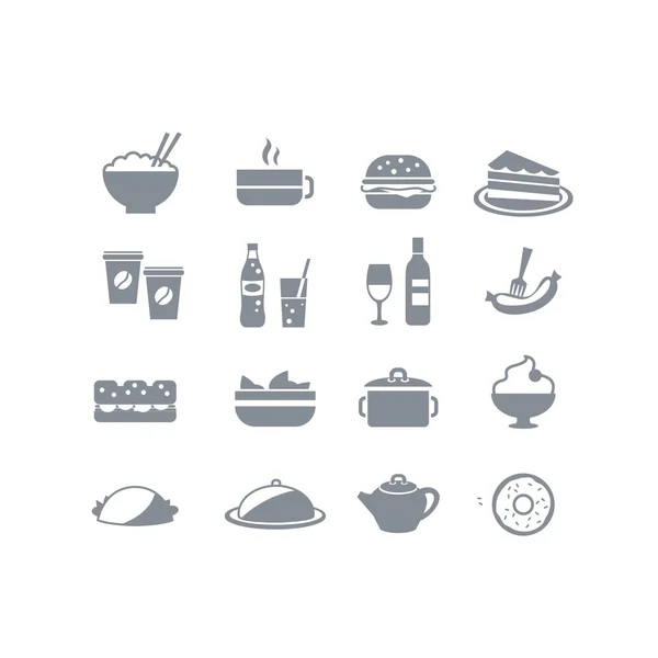 Iconos de alimentos — Vector de stock