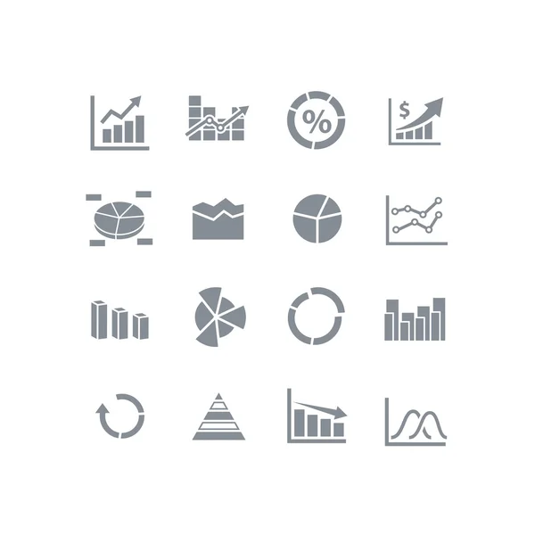 Graphiksymbole gesetzt — Stockvektor