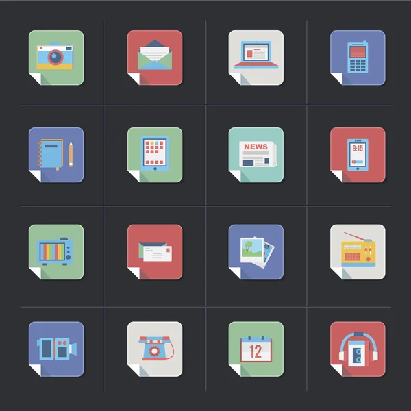Iconos de comunicación — Archivo Imágenes Vectoriales