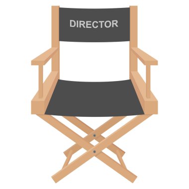 Bu illüstrasyon bir yönetmen koltuğunu gösteriyor