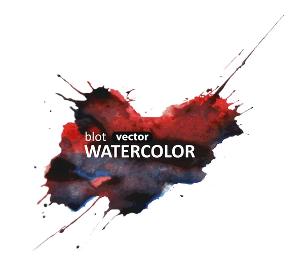 Blot vector watercolor colorful — Stock Vector