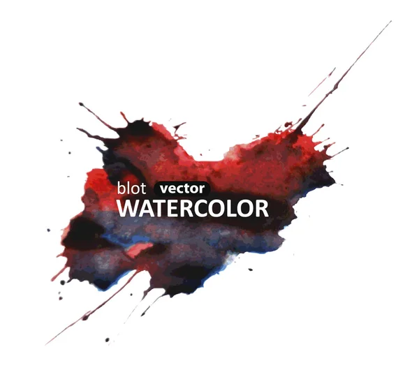 Blot Vektor Aquarell bunt — Stockvektor