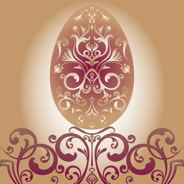 Easter ornament  egg — Stock Vector