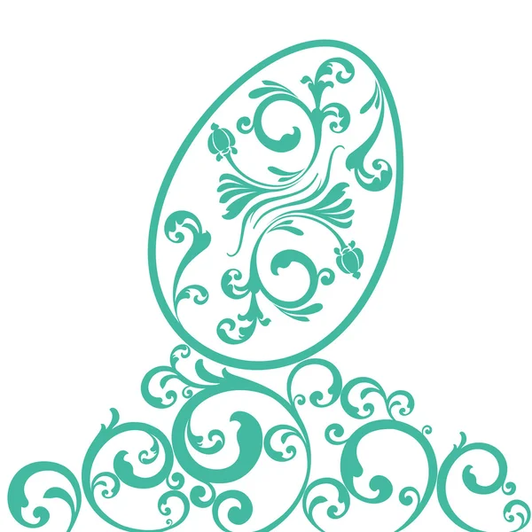 Huevo ornamento de Pascua — Vector de stock