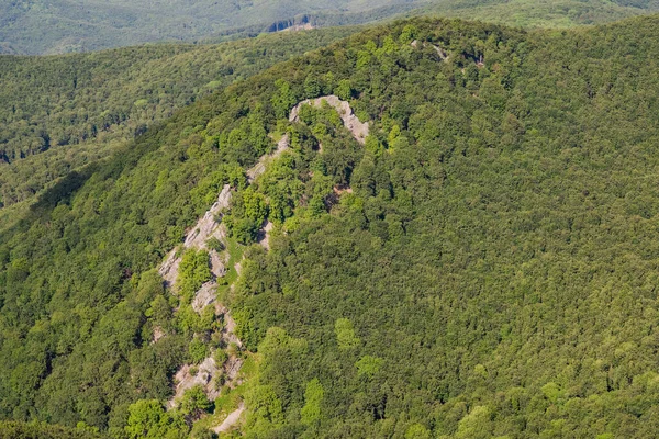 Recorte Desde Paisaje Montañoso Visto Desde Una Gran Distancia — Foto de Stock