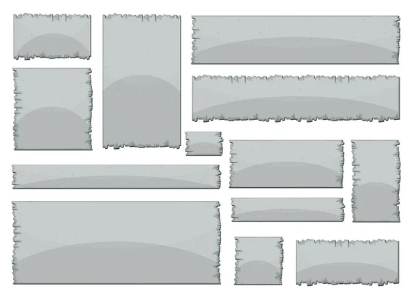 Panneau Béton Illustration Vectorielle Style Dessin Animé — Image vectorielle