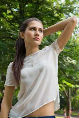 kadın modeli görünüm Park